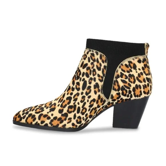 Bella Vita Lottie Leopard Print Chelsea Booties - Women's Size 12M - Picture 2 of 8